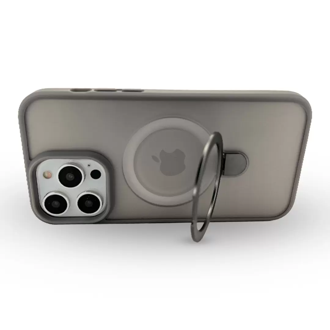 iPhone 14/iPhone 13 MagSafe Cam Smoke Kickstand Case Gray